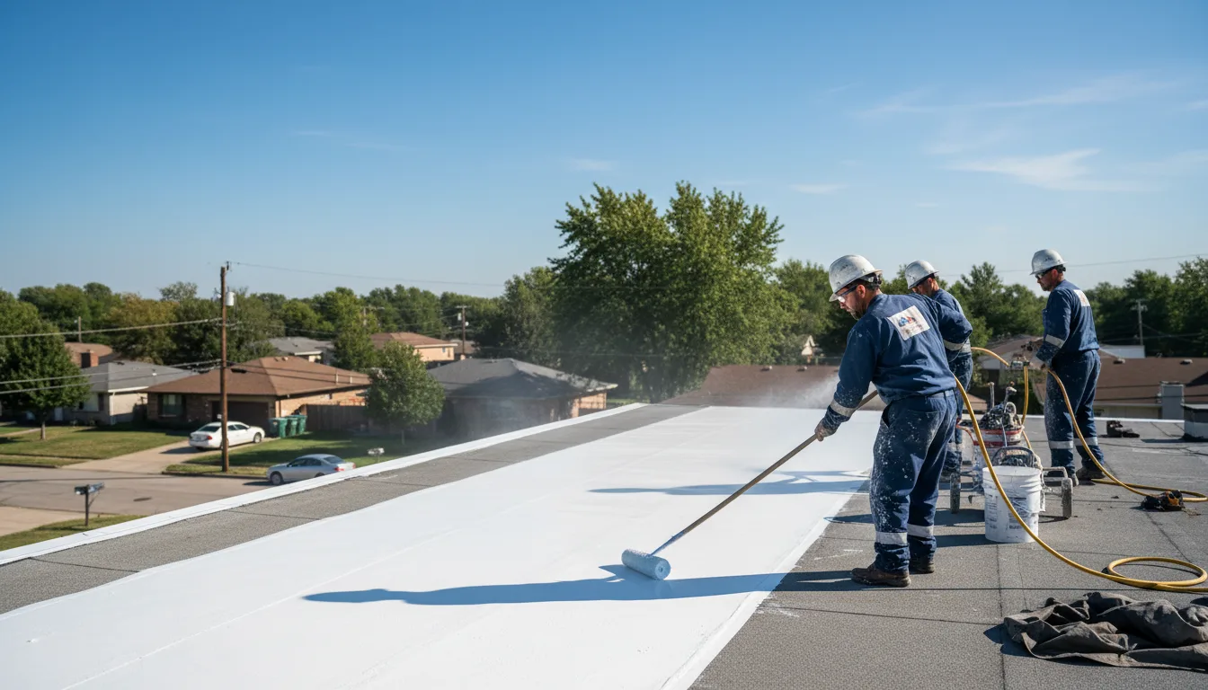 Commercial roof coating in Waite Park, MN near me